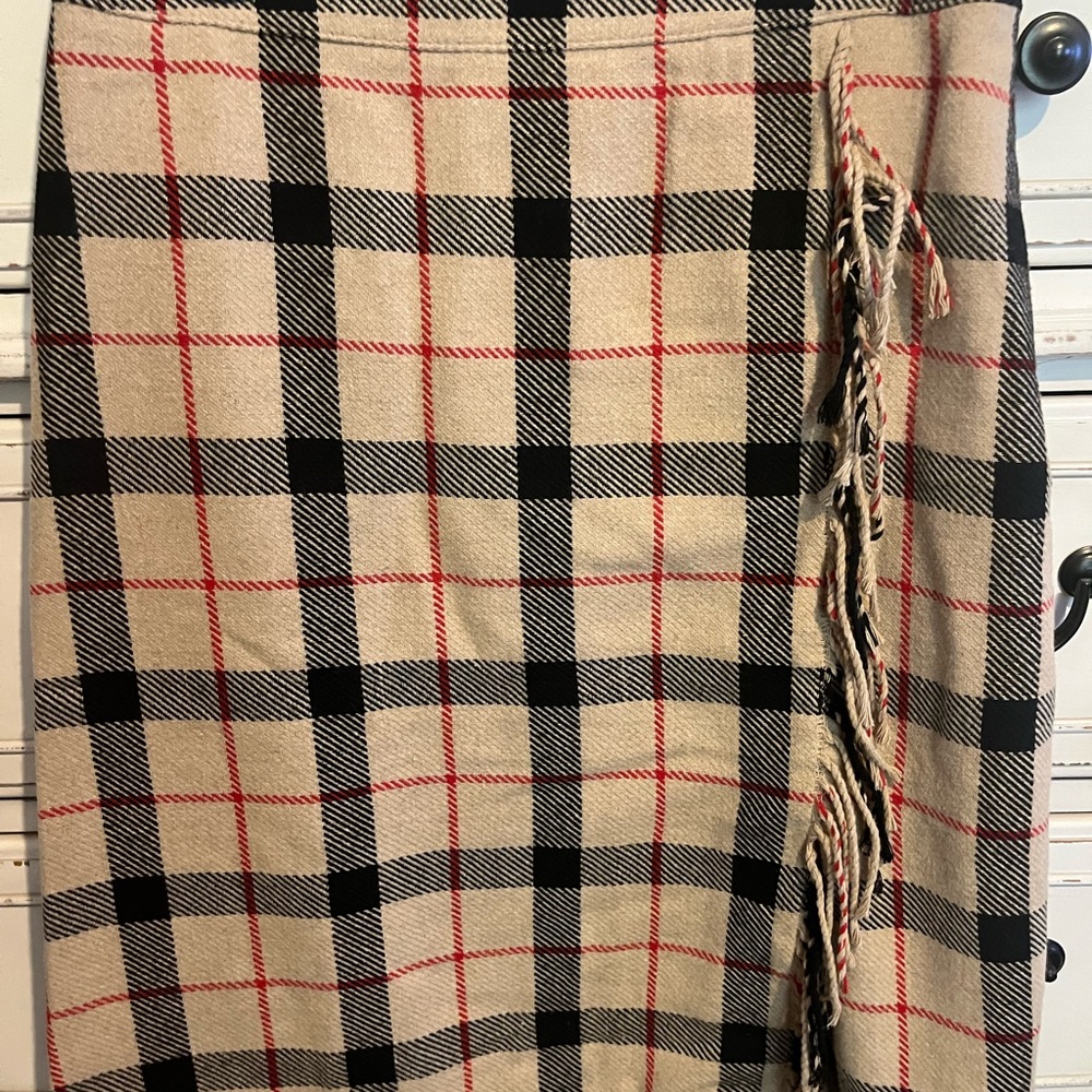 Talbots Tan Wrap Pencil Skirt Casual